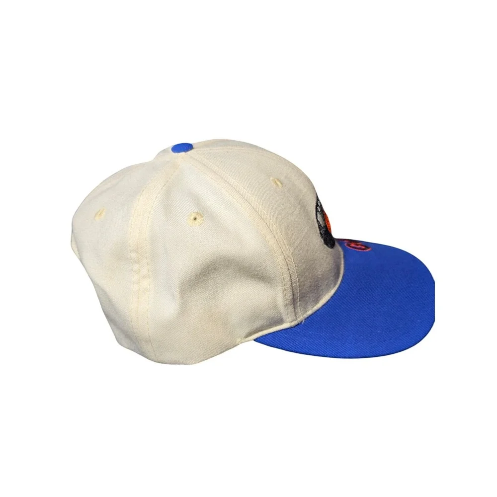 Vintage Nike Team Sports Florida Gators Snapback Hat Cream Blue 90s Football Cap
